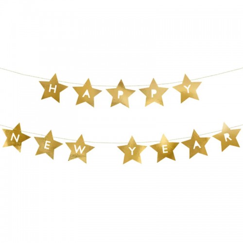 Grinalda Estrelas Happy New Year